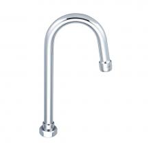 Central Brass SU-157-GRA - Two Handle Faucet-4-3/32'' Rigid Gooseneck Spout W/ Aerator