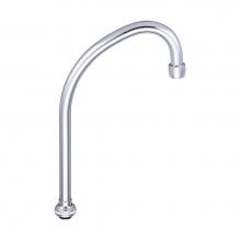 Central Brass SU-257-TSA - Two Handle Kitchen Faucet-6-3/8'' Tri-Arc Gooseneck Spout W/ Aerator