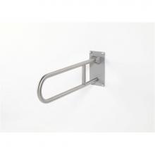 Elcoma 99-2230SW05 - 1.25'' Dia. Flip Up Safety Rails W/ Zinc Wall Bracket - Friction Stainless