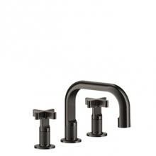 Gessi 58111-735 - Widespread washbasin mixer with pop-up assembly