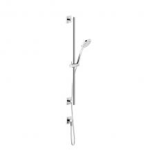 Gessi 59242-426 - Handshower And Adjustable Sliding Rail Set, Adjustable Bar, Adjustable Hook, 59'' Flex H