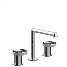 Gessi 63351-031 - Widespread washbasin mixer without pop-up assembly