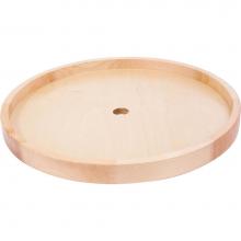 Hardware Resources LSR18 - 18'' Round Wood Lazy Susan Individual Shelf with Hole