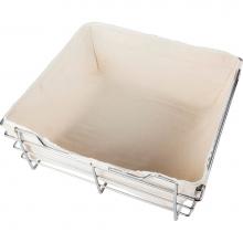 Hardware Resources BCL-16236-TAN - Cloth Basket Liner for 16''D x 23''W x 6''H Closet Pullout Basket