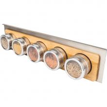 Hardware Resources SRSS980-BAM - Hanging 5 Spice Bottle Shelf for Smart Rail Storage Solution