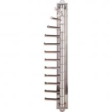 Hardware Resources 357T-SN - Satin Nickel 12-Hook Cascading Tie Organizer