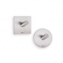 ICO Bath Z40305 - WHILE STOCKS LAST - 1.5'' x 1.5'' Duplo Towel Hook Self Adhesive Set of 2 - St