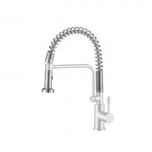 Isenberg K.1200GW - Caso - Semi-Professional Dual Spray Stainless Steel Kitchen Faucet With Pull Out