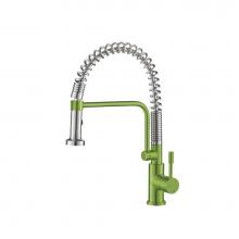 Isenberg K.1200IG - Caso - Semi-Professional Dual Spray Stainless Steel Kitchen Faucet With Pull Out
