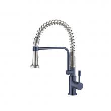 Isenberg K.1200NB - Caso - Semi-Professional Dual Spray Stainless Steel Kitchen Faucet With Pull Out