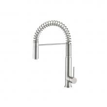Isenberg K.1230GMG - Dixie - Semi-Professional Dual Spray Stainless Steel Kitchen Faucet With Pull Out