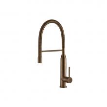 Isenberg K.1260DT - Glatt - Semi-Professional Dual Spray Stainless Steel Kitchen Faucet With Pull Out