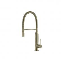 Isenberg K.1260LV - Glatt - Semi-Professional Dual Spray Stainless Steel Kitchen Faucet With Pull Out