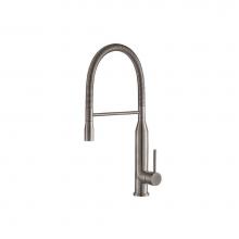 Isenberg K.1260SG - Glatt - Semi-Professional Dual Spray Stainless Steel Kitchen Faucet With Pull Out