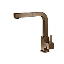 Isenberg K.1330DT - Deus - Dual Spray Stainless Steel Kitchen Faucet With Pull Out
