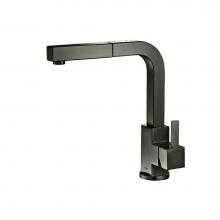 Isenberg K.1330GMG - Deus - Dual Spray Stainless Steel Kitchen Faucet With Pull Out