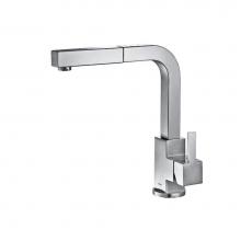 Isenberg K.1330GW - Deus - Dual Spray Stainless Steel Kitchen Faucet With Pull Out