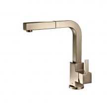 Isenberg K.1330LT - Deus - Dual Spray Stainless Steel Kitchen Faucet With Pull Out