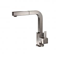 Isenberg K.1330SG - Deus - Dual Spray Stainless Steel Kitchen Faucet With Pull Out
