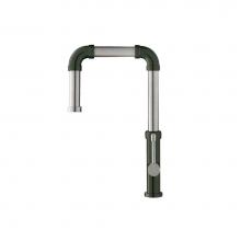 Isenberg K.1500DGR - Tanz - Stainless Steel Kitchen Faucet With Side Sprayer