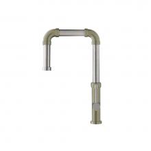 Isenberg K.1500LV - Tanz - Stainless Steel Kitchen Faucet With Side Sprayer