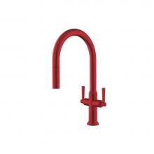 Isenberg K.1800DR - Velox - Dual Spray Stainless Steel Two Handle Kitchen Faucet With Pull Out