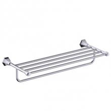 Kartners 342442 - PISA - Towel Shelf w/ Towel Bar- Polished