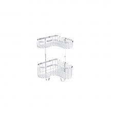 Kartners 828013 - 2 Tier Wire Basket- Polished