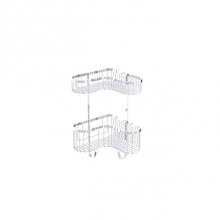 Kartners 828013-99 - Bath & Shower Baskets - Double Wire Basket-Polished Chrome