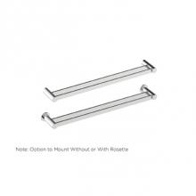 Kartners 137242-99 - PORTO -  24-inch Double Bathroom Towel Bar-Polished Chrome