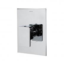 Lacava 18PBP.L.S-A-CR - Eleganza trim - Built-in progressive pressure balancing mixer with a lever handle and squared back