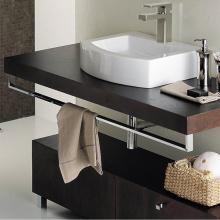 Lacava PLA-BR-35-MW - Countertop-mounted metal towel bar, 35''W, 4 7/8''H