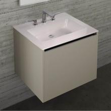 Lacava K24-02-G - Vanity top solid surface Bathroom Sink with overflow.