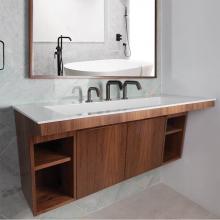 Lacava KBT-ADA-48-33 - Wall-mount vanity with two doors and fingerpull openings; can meet federal ADA requirements when i