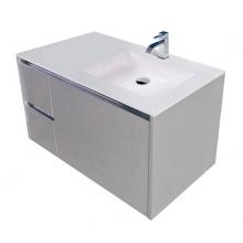 Lacava K36RS-00-M - Vanity top solid surface Bathroom Sink with overflow