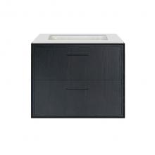 Lacava LIN-UN-24-28 - Cabinet of wall-mount under-counter vanity LIN-UN-24 with two drawers (pulls included), metal fram