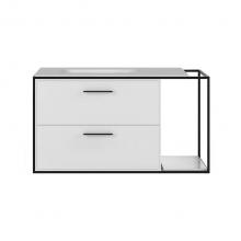 Lacava LIN-UN-36L-40 - Cabinet of wall-mount under-counter vanity LIN-UN-36L with sink on the left,  two drawers (pulls i