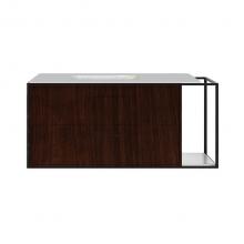 Lacava LIN-UN-48L-42 - Cabinet of wall-mount under-counter vanity LIN-UN-48L with sink on the left,  two drawers (pulls i