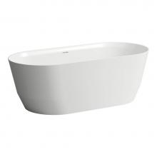 Laufen H239952068000U - Freestanding Bathtub, Marbond Material Glossy Finish