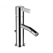 Laufen H341331004103U - Single Lever Bidet Mixer, Projection 4-3/8'', Fixed Spout, Without Pop-up Waste With Rod