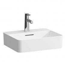 Laufen H8122807571121 - Washbasin bowl with tap ledge, finished 4 sides