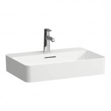 Laufen H8122850001111 - Washbasin bowl with tap ledge, finished 4 sides