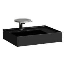 Laufen H810334716111U - Washbasin, shelf right, with concealed outlet, w/o overflow, wall mounted