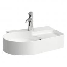 Laufen H816288000112U - Small Countertop and Wall Mouned Washbasin with ground bottom