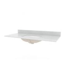 Luxart LXVTENG4922S-SCW - Andressa 49'' White Engineered Stone Vanity Top