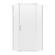 Luxart MMNA0574CL-SV - Minimalist Frameless Neo-Angle Shower Door