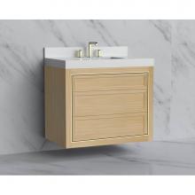 Madeli B855-36-002-NO-NP-PN - Madeli Renaissance 36'' Wall hung Vanity Cabinet in Natural Oak/HW: No Handles - Inlay P