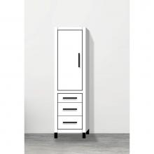 Madeli LCES-201871-L001-LL-WH-MB - Madeli Estate 20''W x 18''D x 76''H Free Standing Linen Cabinet L Hi