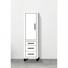 Madeli LCES-201871-L001-LS-WH-MB - Madeli Estate 20''W x 18''D x 76''H Free Standing Linen Cabinet L Hi