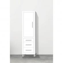 Madeli LCES-201871-L001-LS-WH-PN - Madeli Estate 20''W x 18''D x 76''H Free Standing Linen Cabinet L Hi